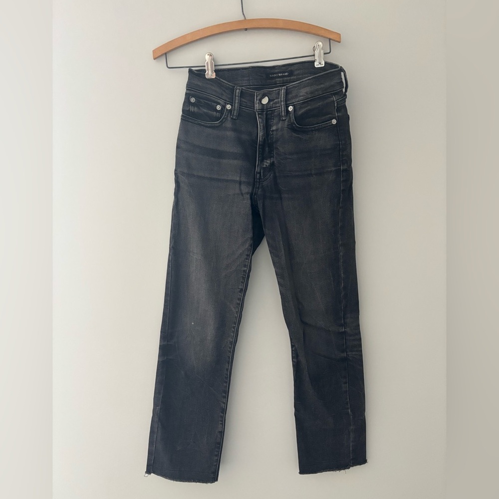 Lucky Brand Straight Leg Jean with Raw Hem